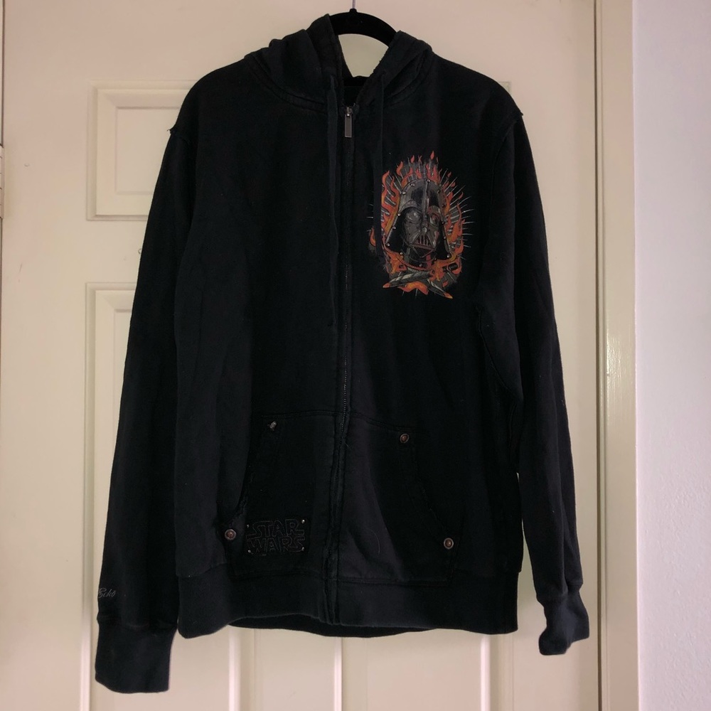 Darth Vader Star Wars zip-up hoodie with pockets